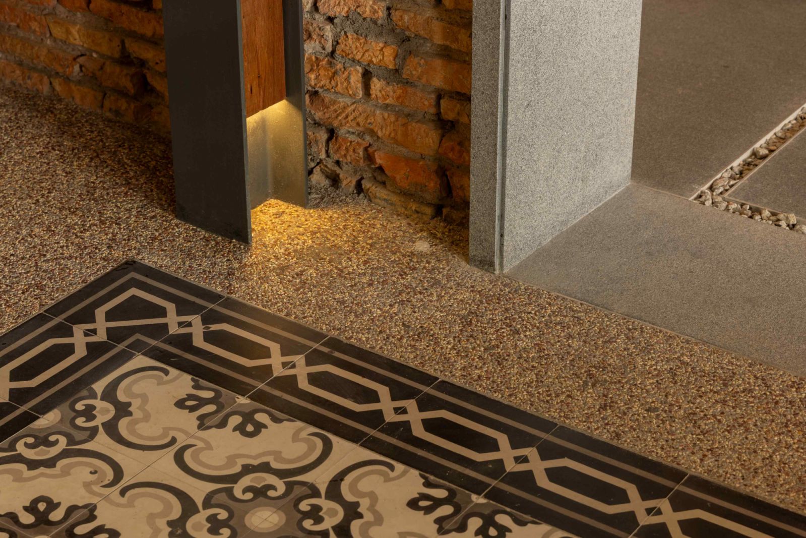 Peranakan tiles echo the building's heritage design