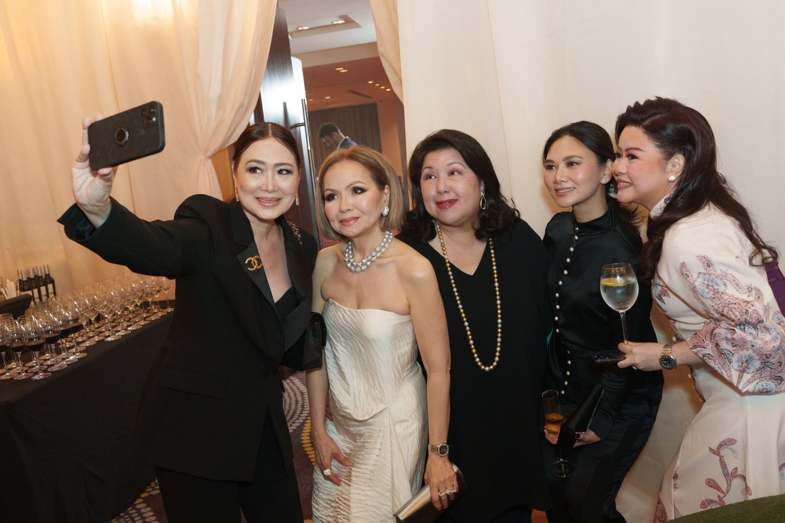 Linda Ley, Duday Tuason, Irene Martel Francisco, Kai Lim and Carla Del Prado