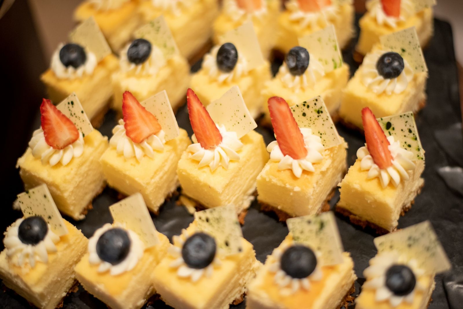 Desserts being served to guests