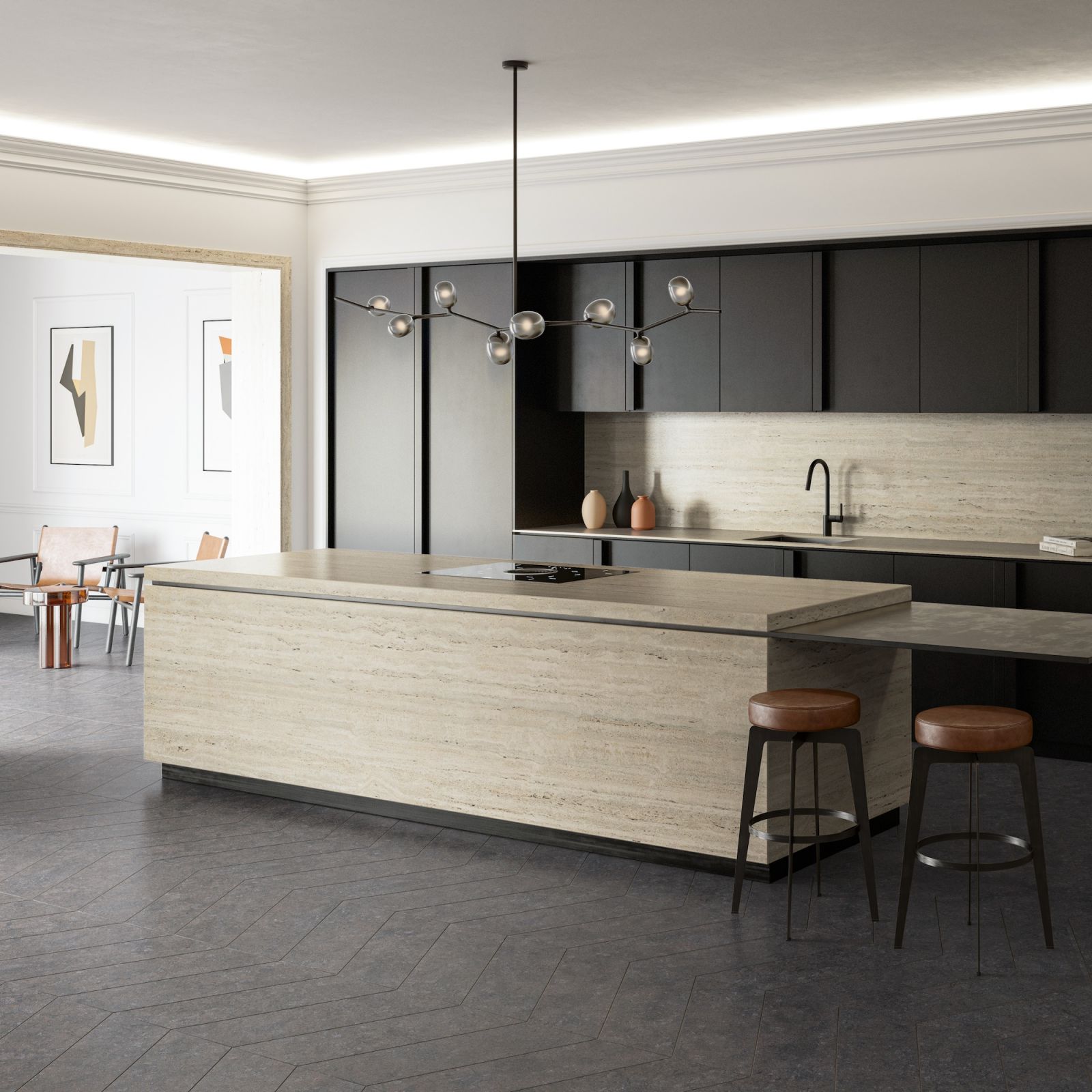 Nebu is an excellent choice for a chic kitchen