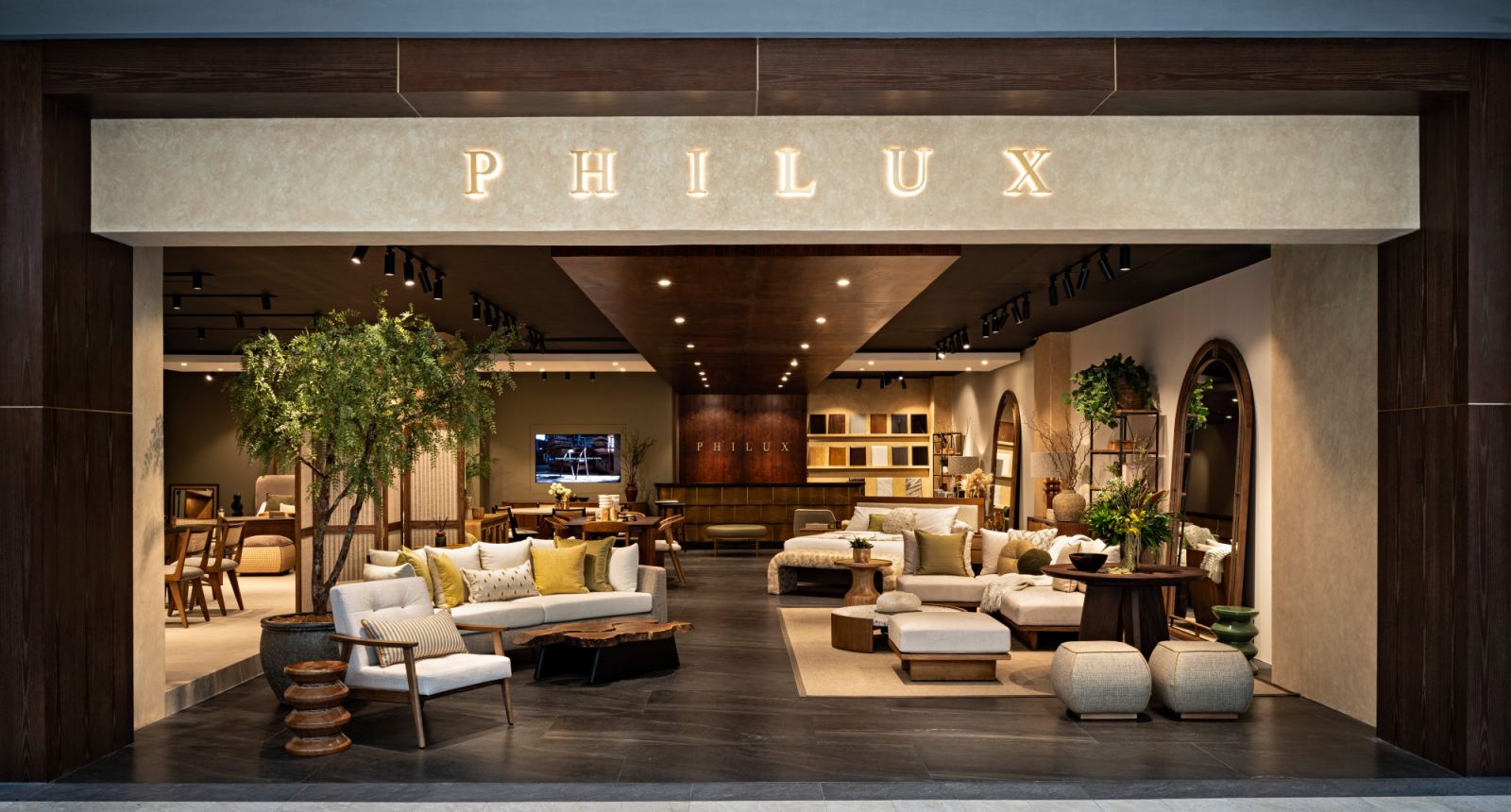 Philux’s newly expanded showroom in Rockwell, Makati, an exhibit of craftmanship and intentional design (Photo: Philux)