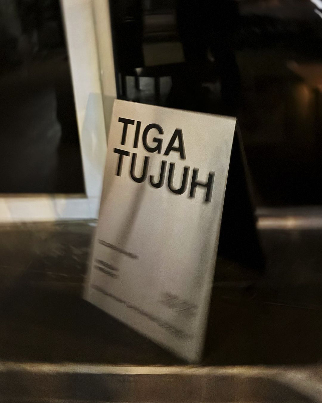 The cafe’s signboard (Photo: Instagram / @arkibrasmi)