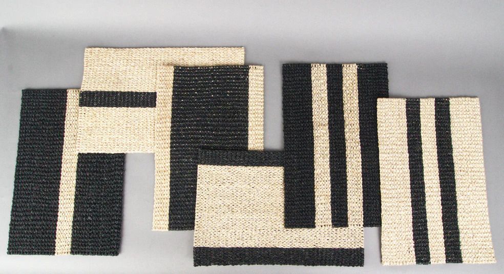 Black Stripe set of placemats (Photo: Caro Wilson Website)
