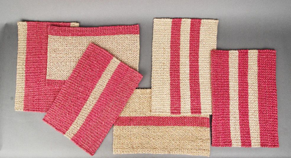 Coral Stripe set of placemats (Photo: Caro Wilson Website)