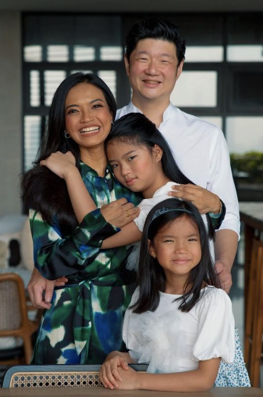 Ng Ping Ho and Cheryl Samad with daughters Stella and Kate (Photo: Fady Younis)