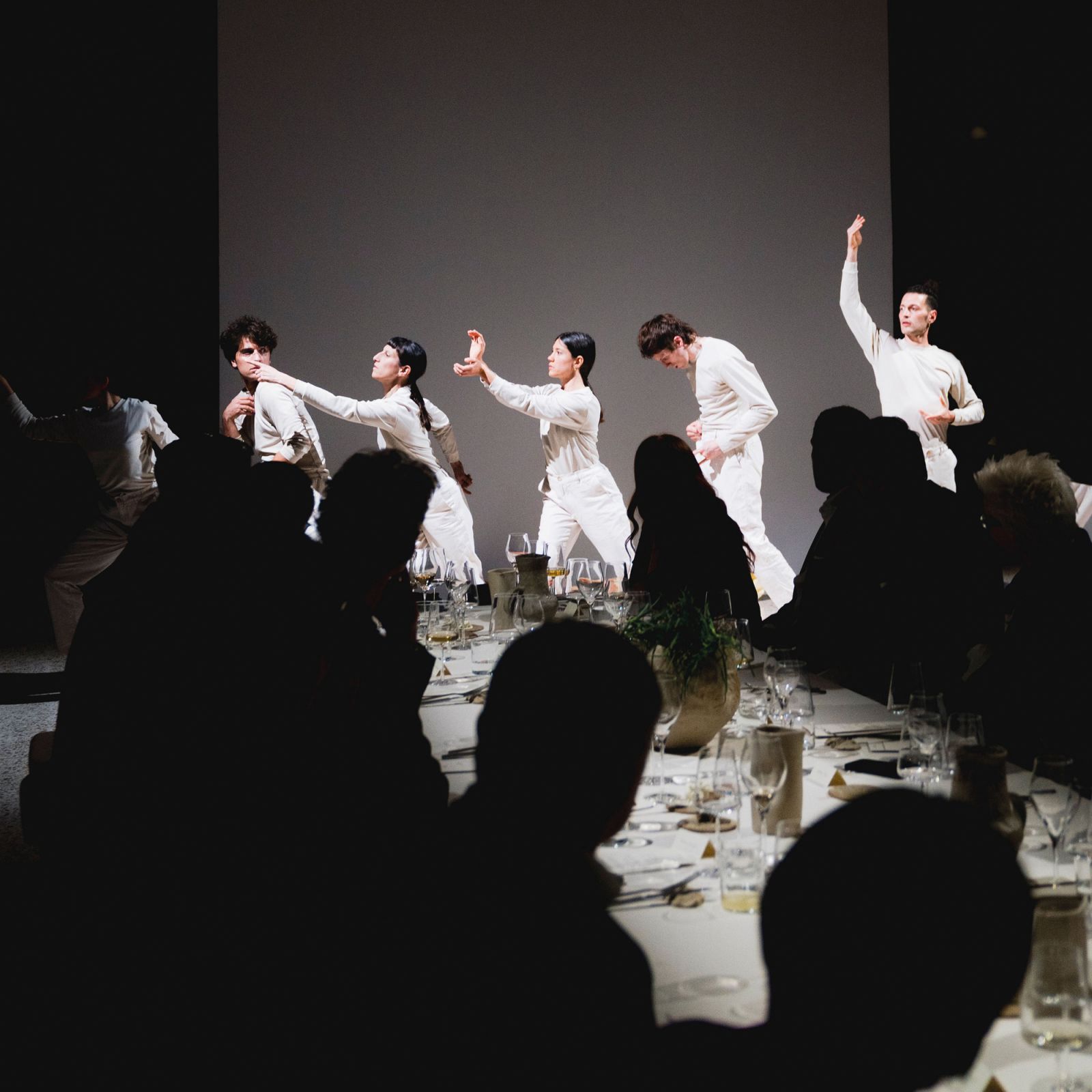 A performance at the V-Zug gala dinner at the Biblioteca Nazionale Braidense