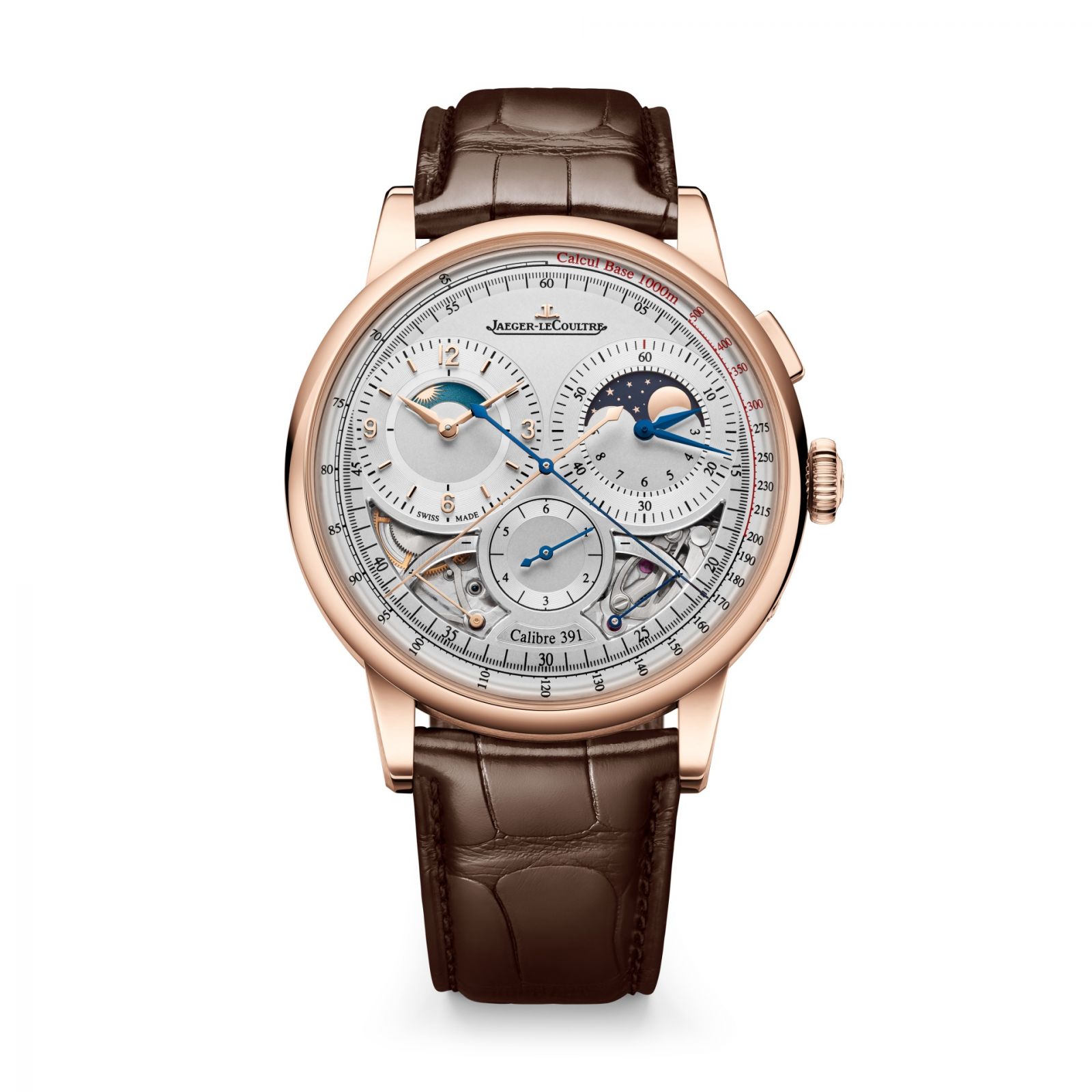 積家雙翼系列計時月相腕錶（Photo: Jaeger-LeCoultre）