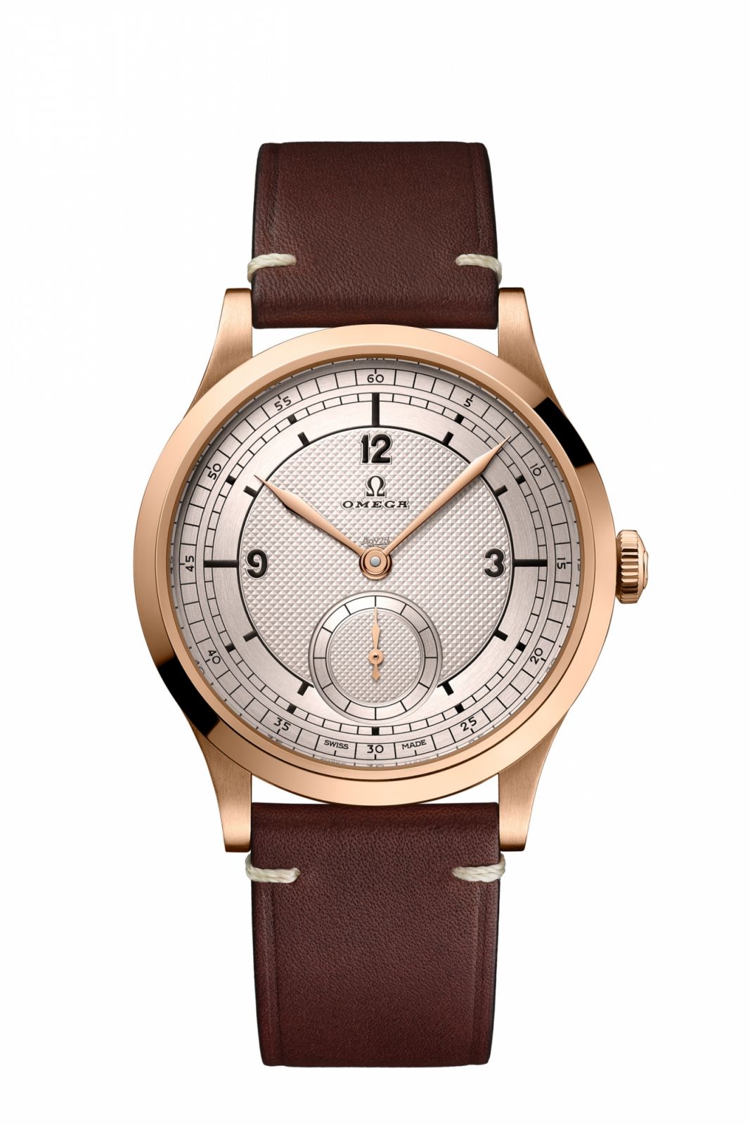 Omega 2024巴黎奧運39毫米腕錶青銅金版本。（Photo: Omega）