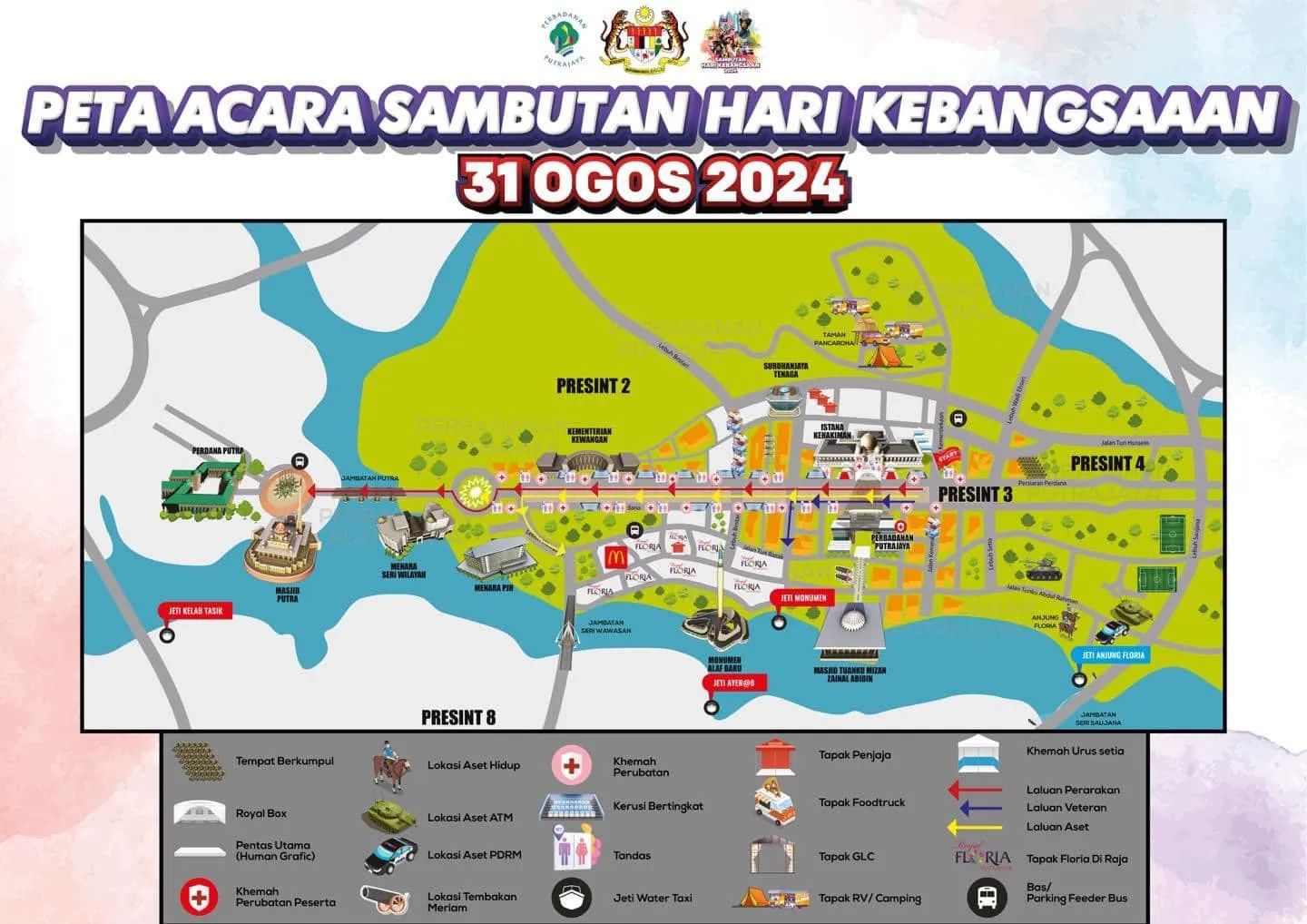 This year’s national parade will take place in Putrajaya (Photo: Ministry of Home Affairs)
