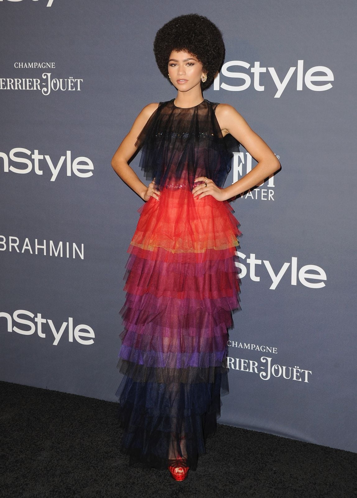 LOS ANGELES, CA - OCTOBER 23: Actress Zendaya arrives at the 3rd Annual InStyle Awards at The Getty Center on October 23, 2017 in Los Angeles, California. (Photo by Jon Kopaloff/FilmMagic)
