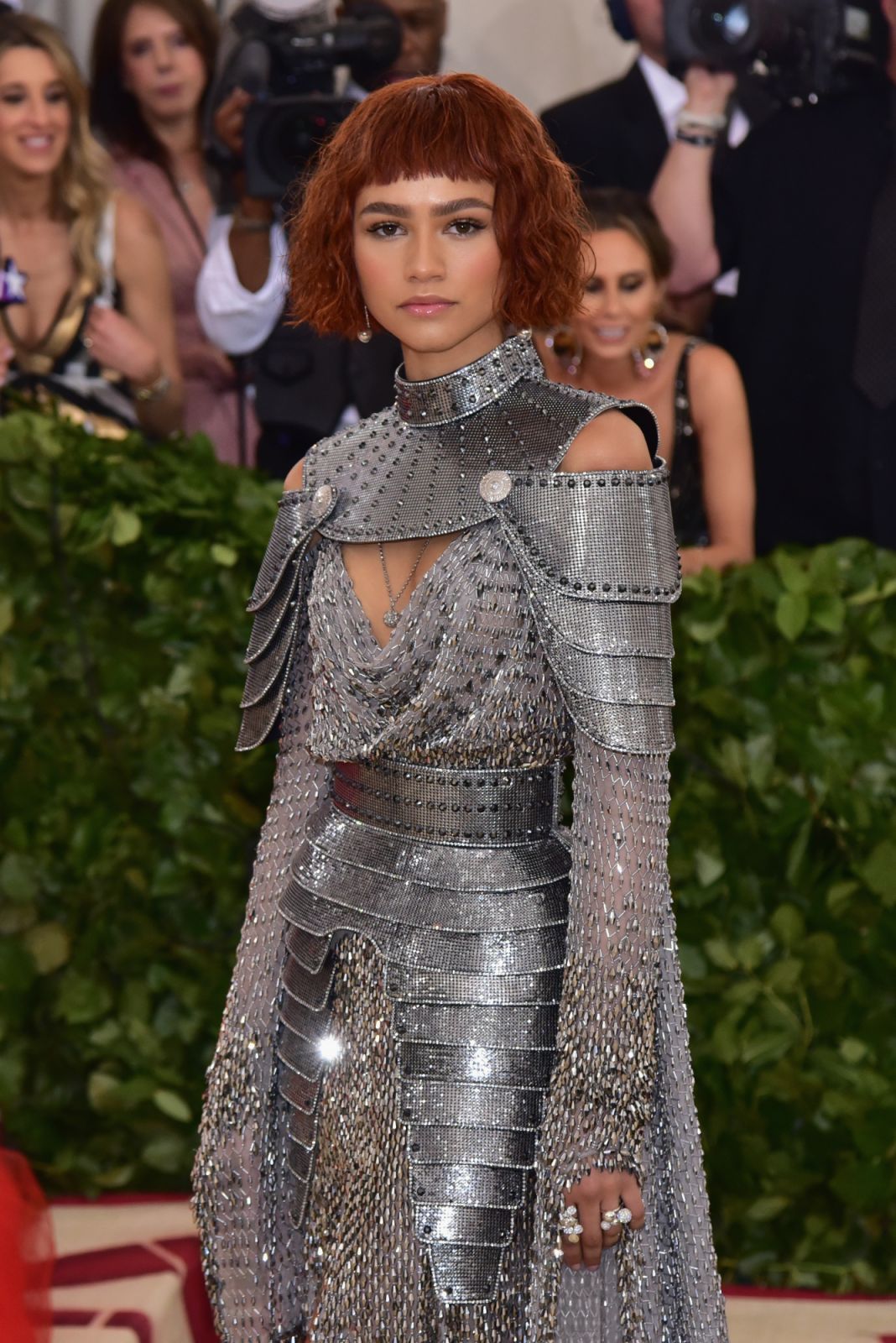 NEW YORK, NY - MAY 07: Zendaya attends the Heavenly Bodies: Fashion & The Catholic Imagination Costume Institute Gala at The Metropolitan Museum of Art on May 7, 2018 in New York City. (Photo by Sean Zanni/Patrick McMullan via Getty Images)