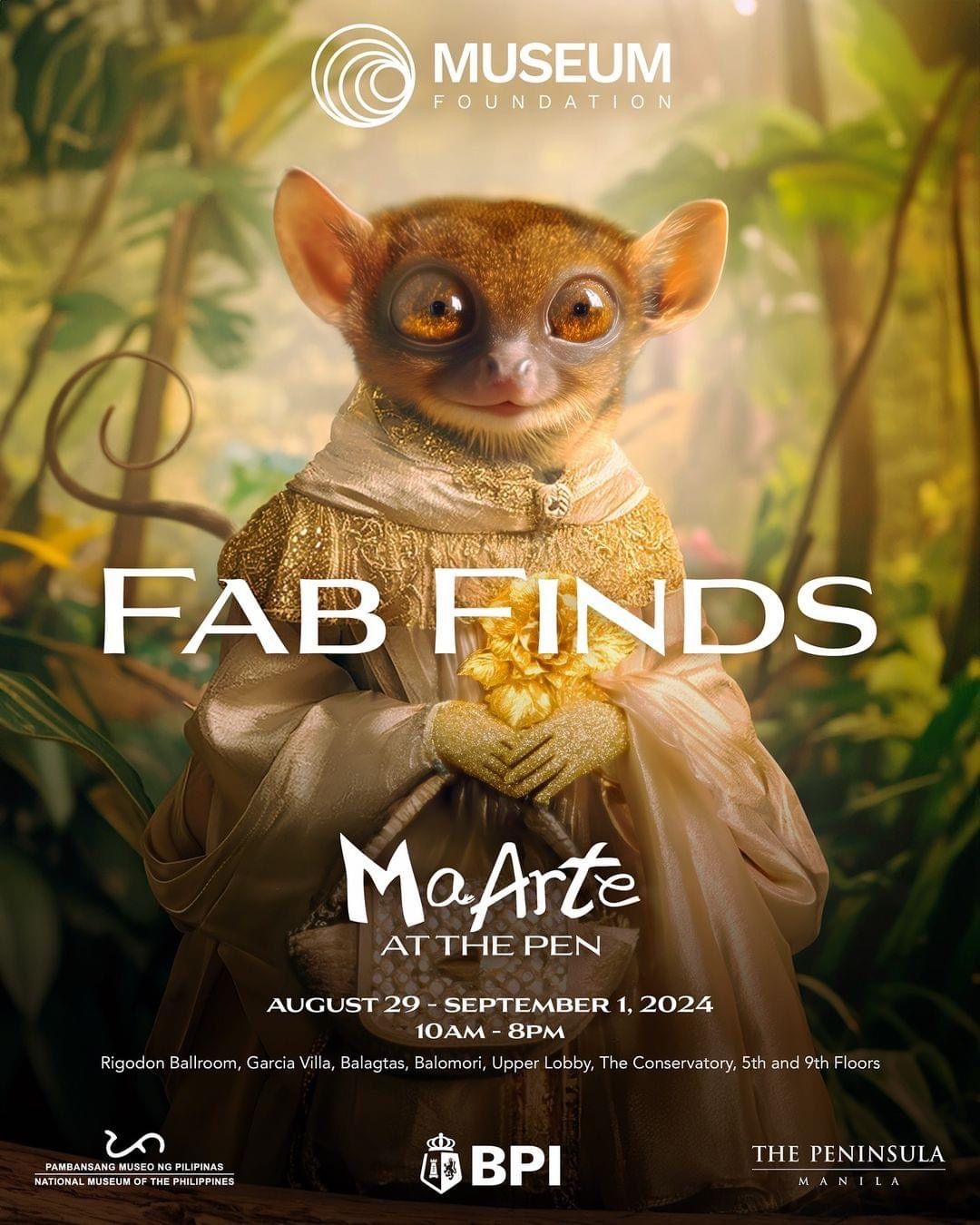 The AI-generated image of a tarsier wearing merchandise from the MaArte Fair 2024 (Photo: Instagram / MaArte Fair)