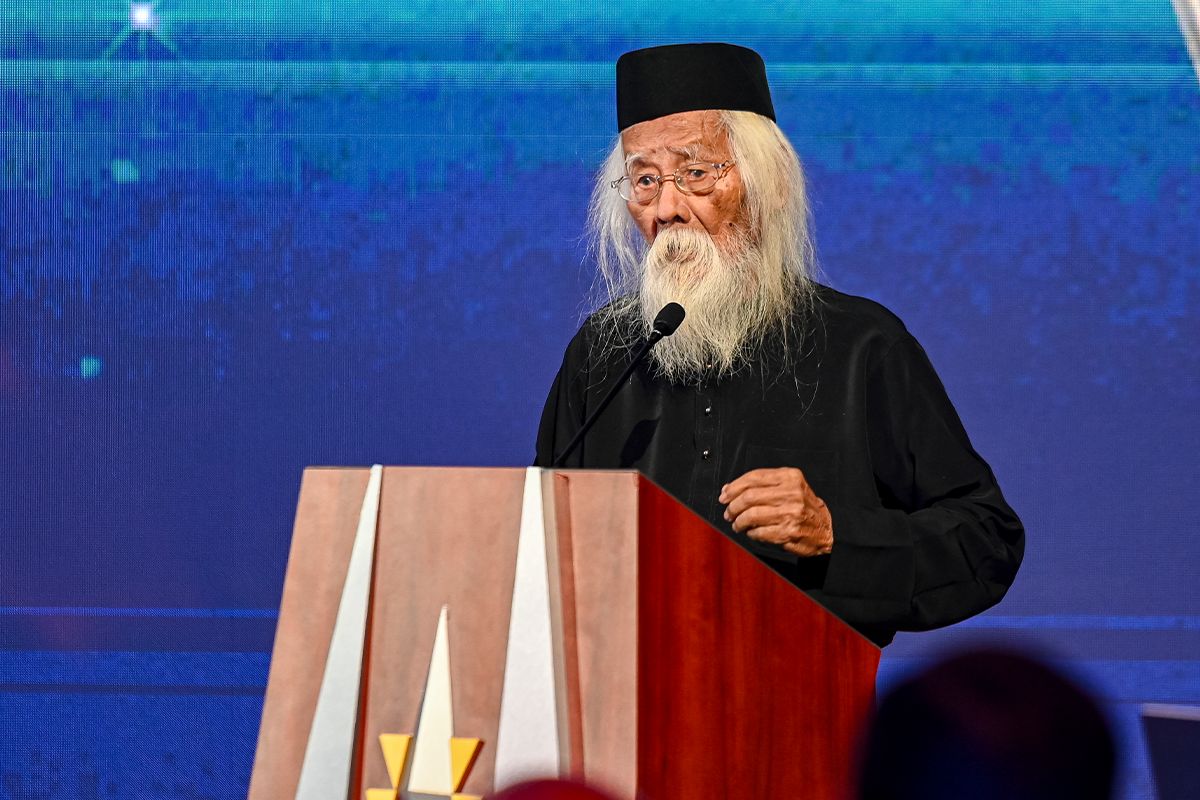 Dato’ Seri Dr Abdul Samad Mohamed Said during his acceptance speech