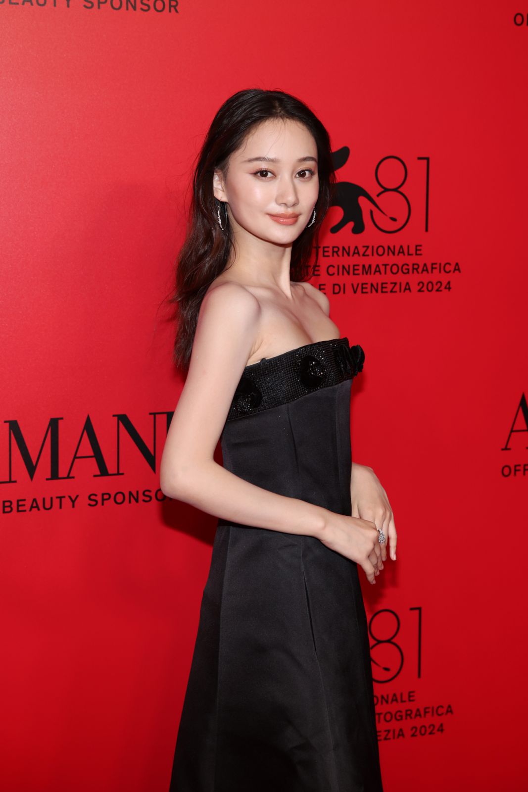 VENICE, ITALY - AUGUST 31: Meng Xia attends the Armani Beauty Passione Party during the 81st Venice International Film Festival at Arsenale on August 31, 2024 in Venice, Italy. (Photo by Daniele Venturelli/Getty Images for Armani Beauty)