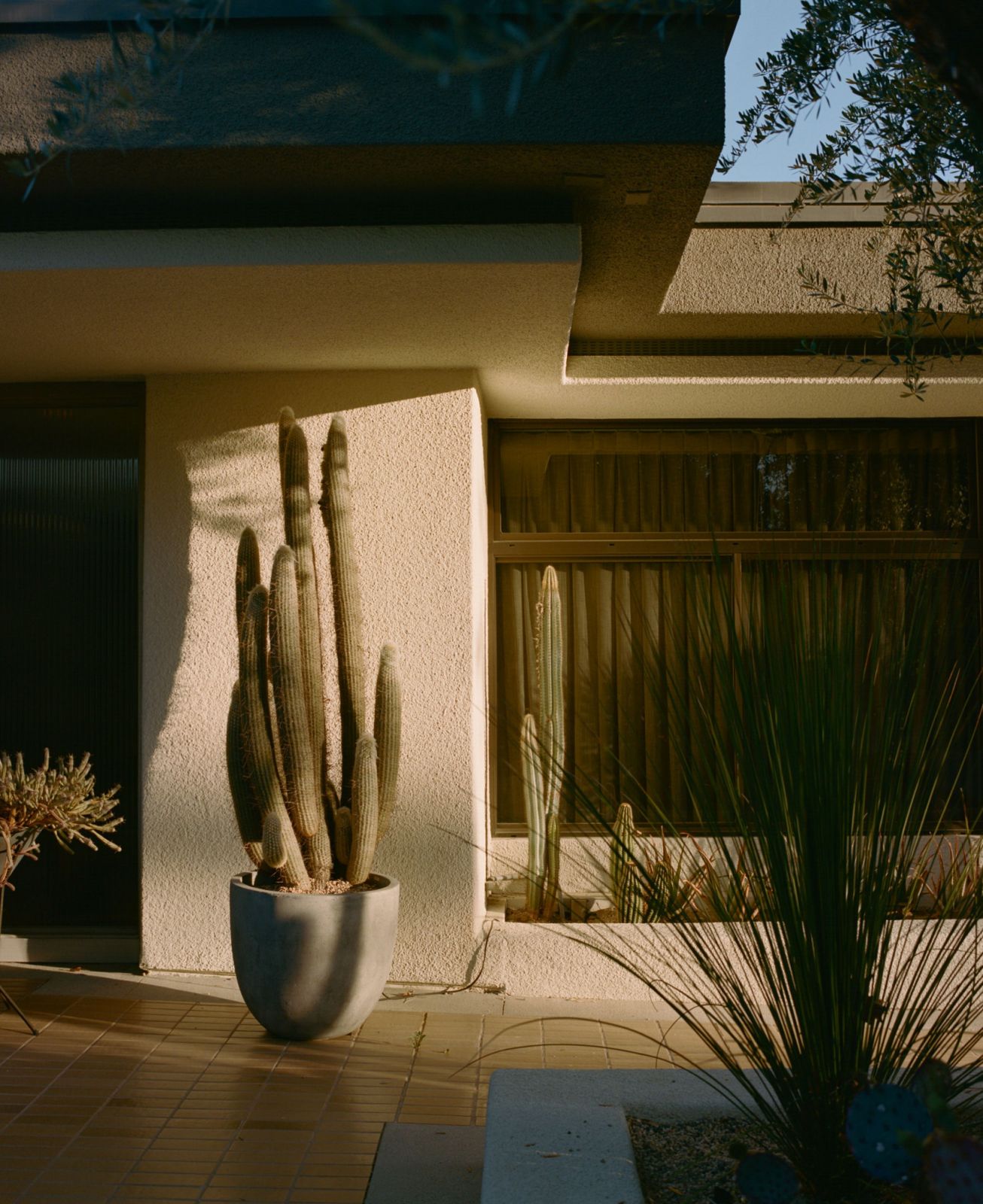 A bountiful selection in the client's collection of modernist architectural pottery