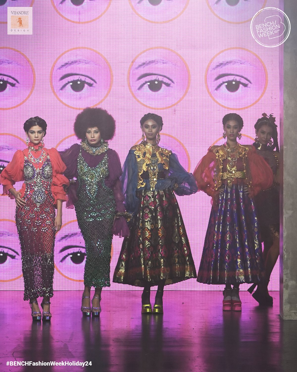 Chito Vijandre's Disco Glam Suite for Bench Fashion Week Holiday 2024