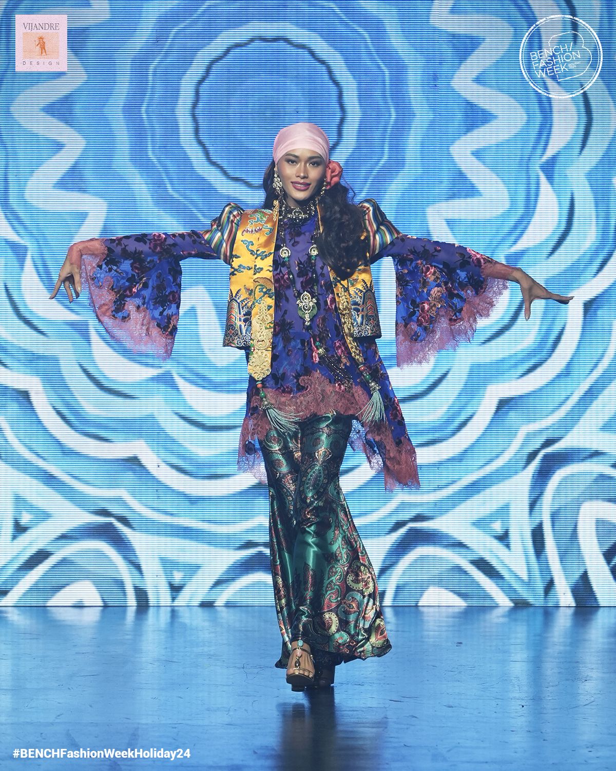 An outfit from Chito Vijandre's Age of Aquarius Suite