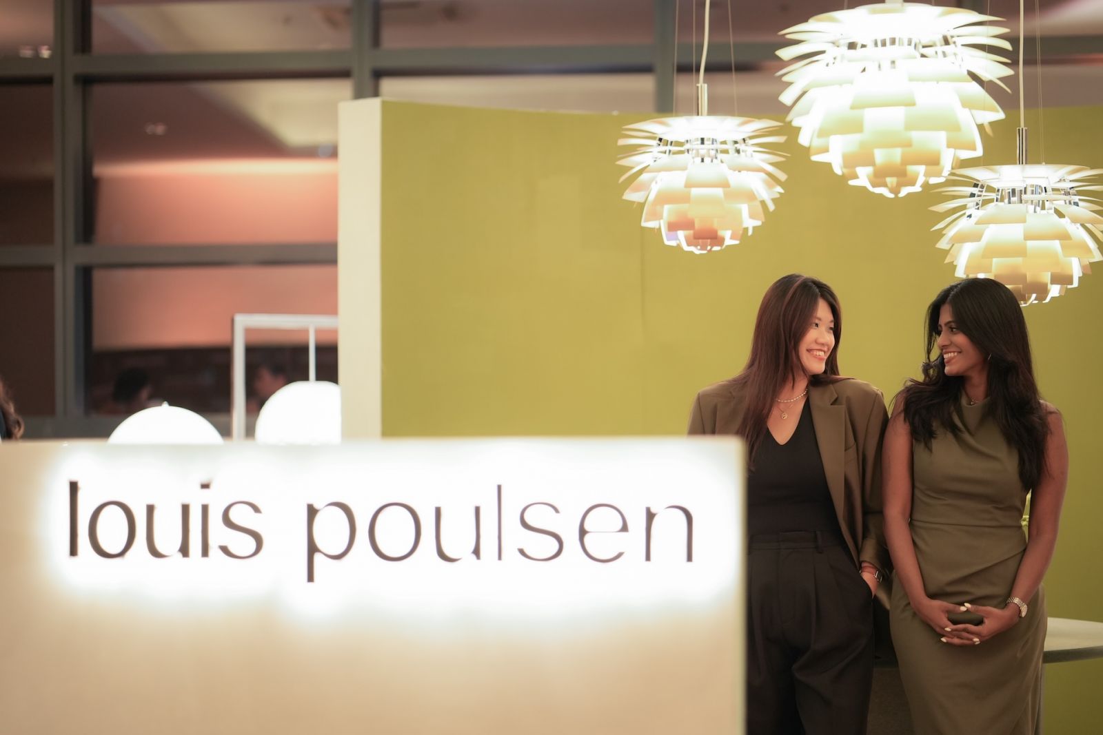 Ethel Tan and Priscilla Lydia of the Louis Poulsen team