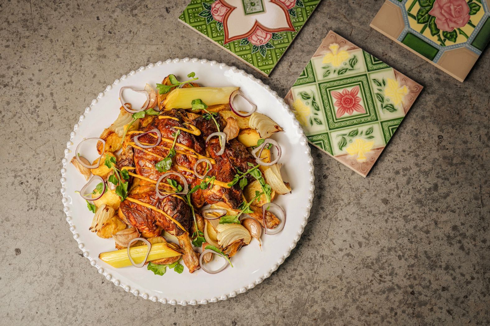 Poulet à l’Américaine, sauce moutarde