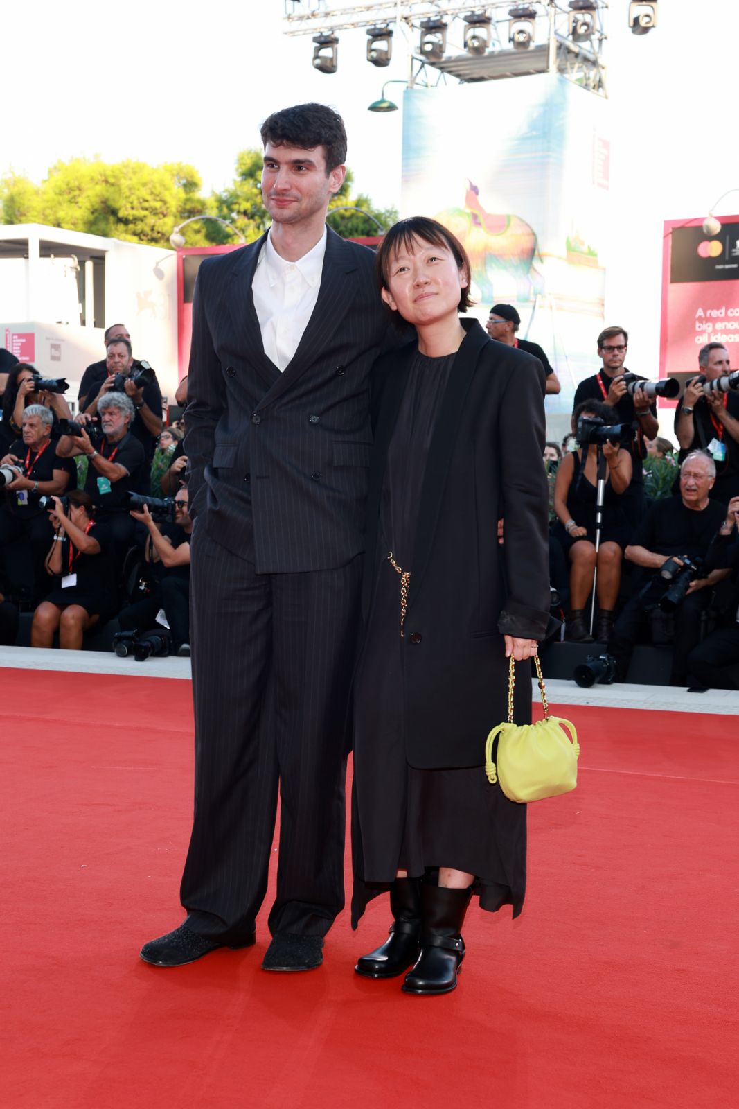 Justin Kuritzkes and Celine Song at the ‘Queer’ premiere at the 2024 Venice Film Festival (Photo: Getty Images)