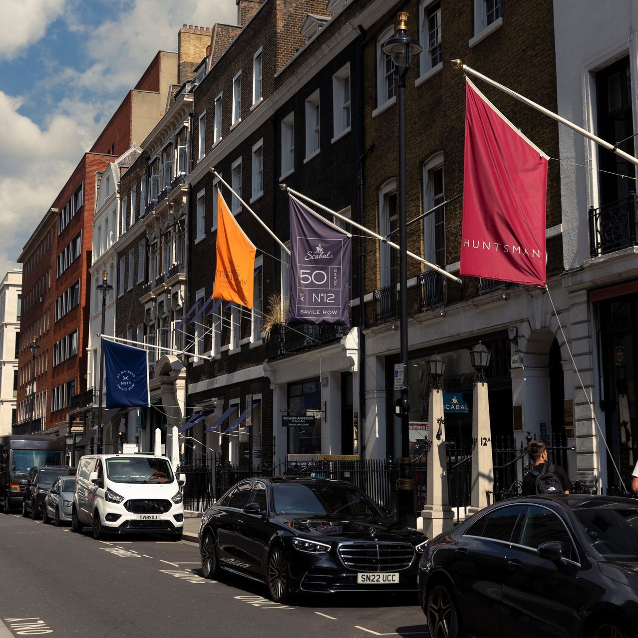 The bustling thoroughfare today