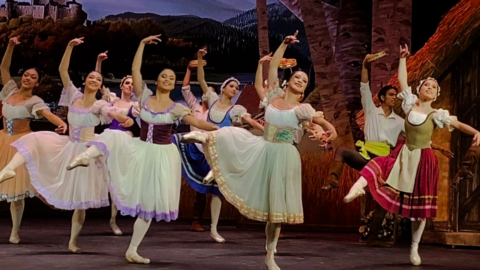 With their synchronized movements, the corps de ballet creates a spectral atmosphere