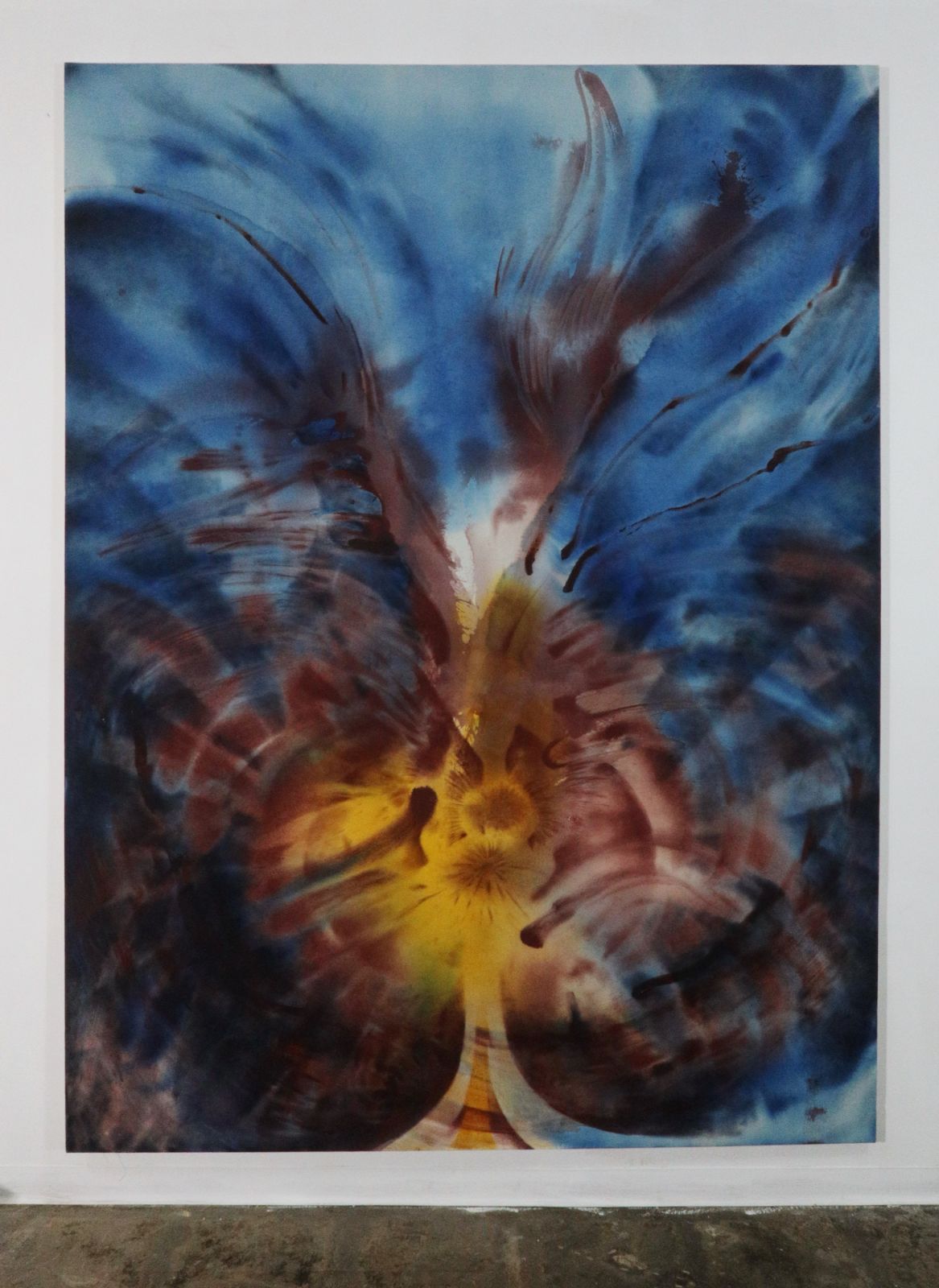 Carmen Ceniga Prado, New Life, 2024, ink and acrylic on canvas, 200 x 150 cm. Image courtesy of the artist and Sullivan + Strumpf.