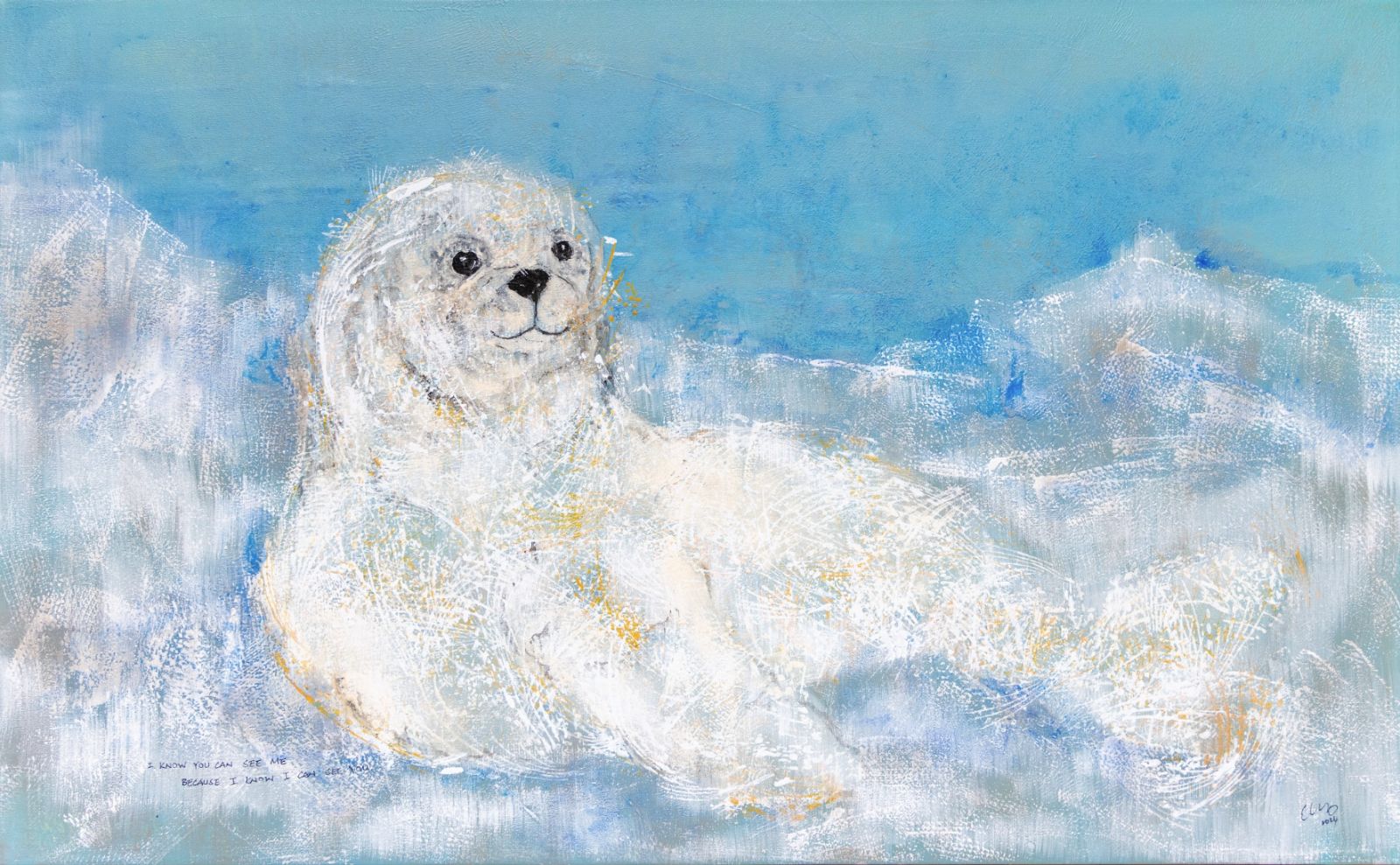 Demos Chiang, Massive cute, 2024, Canvas, Mixed Media, 84 x 134 cm. (Photo: courtesy of Whitestone Gallery)
