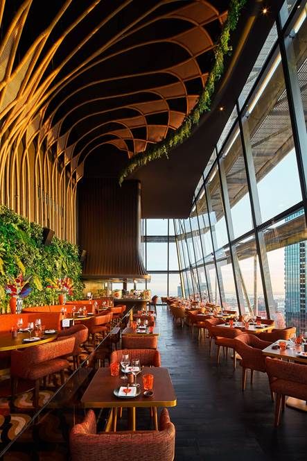 Sushi Samba offers a prime view of the city landscape