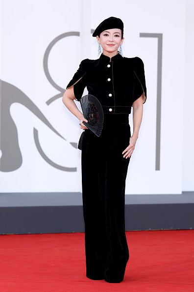 VENICE, ITALY - AUGUST 28: Zhang Ziyi attends a red carpet for "Beetlejuice Beetlejuice" during the 81st Venice International Film Festival at on August 28, 2024 in Venice, Italy. (Photo by Franco Origlia/Getty Images)