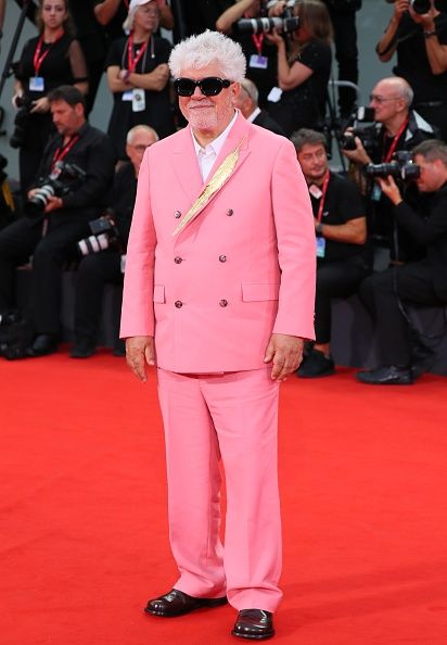 VENICE, ITALY - SEPTEMBER 2: Pedro Almodovar attends the "The Room Next Door" red carpet during the 81st Venice International Film Festival on September 2, 2024 in Venice, Italy. (Photo by JB Lacroix/FilmMagic)