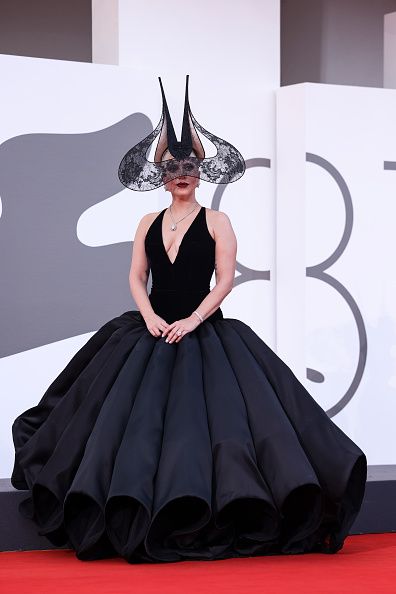 VENICE, ITALY - SEPTEMBER 04: Lady Gaga attends the "Joker: Folie à Deux" red carpet during the 81st Venice International Film Festival at Sala Grande on September 04, 2024 in Venice, Italy. (Photo by Stefania D'Alessandro/WireImage)