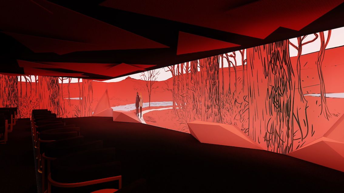 Immersive experience at the exhibit