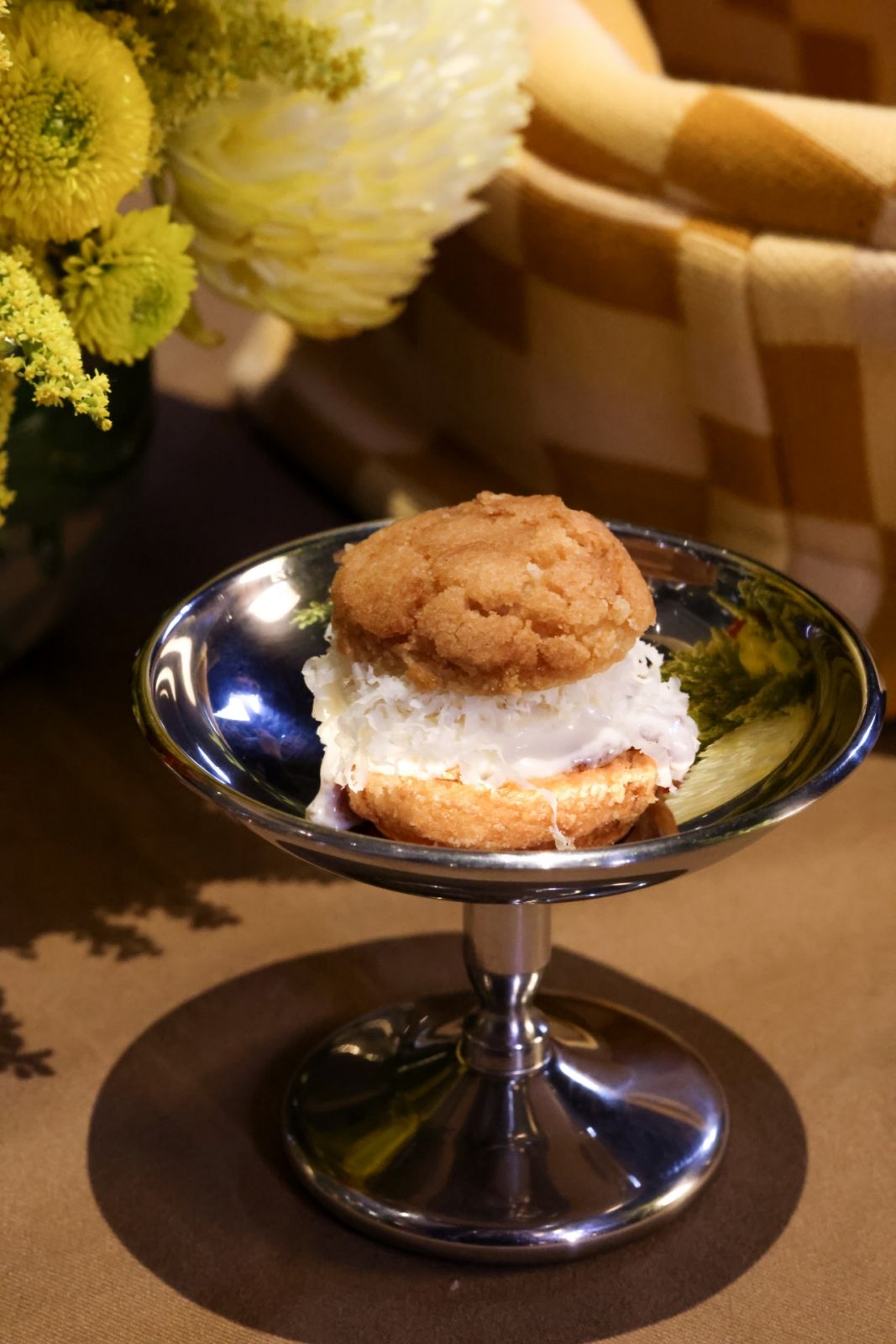 Tatler Dining Kitchen, choux ice cream sandwich