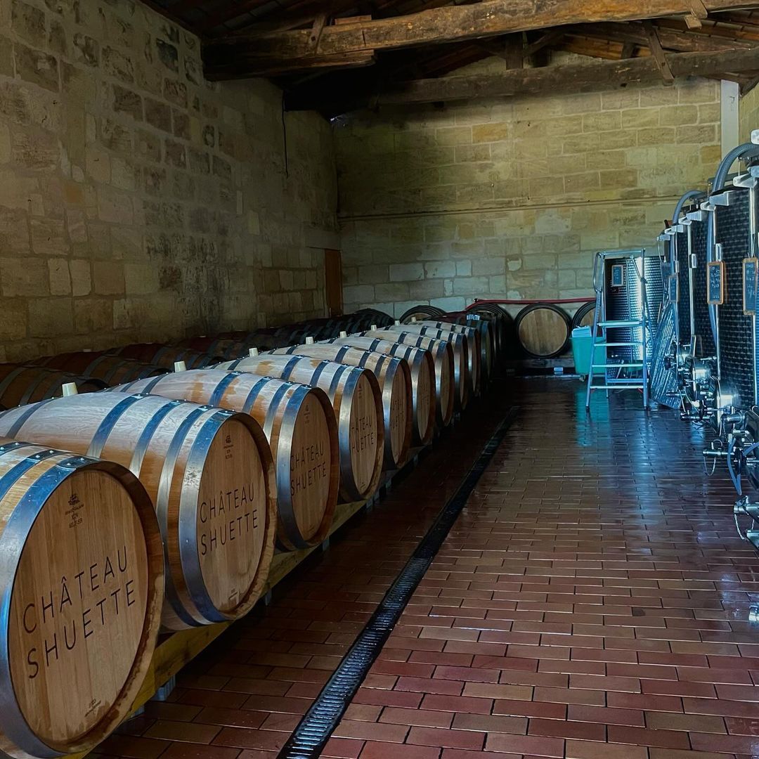 Oak barrels in the winery (Photo: Instagram / @shuette_wine)