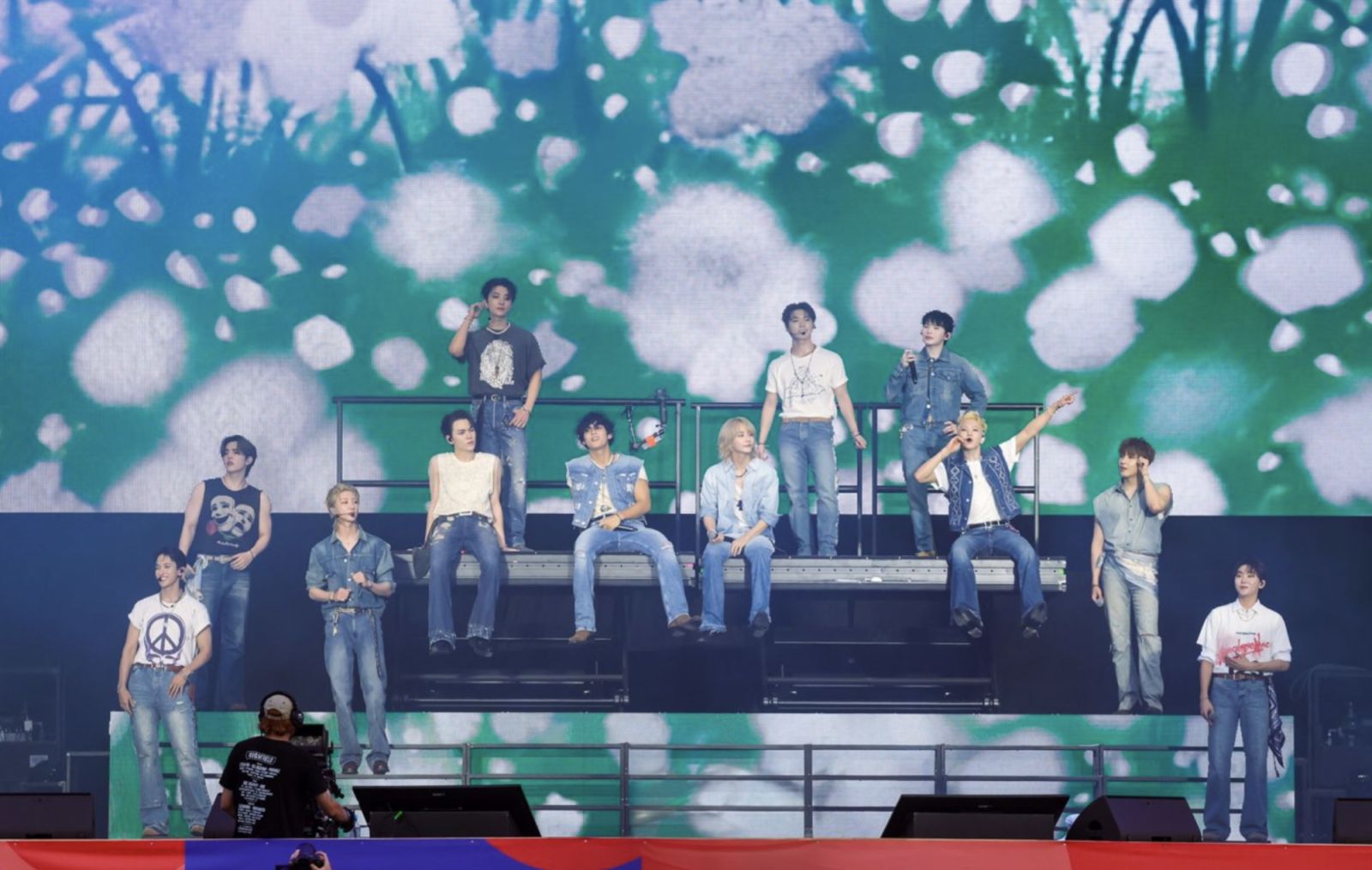 Seventeen on stage at Lollapalooza Berlin 2024 (Photo: Pledis Entertainment)