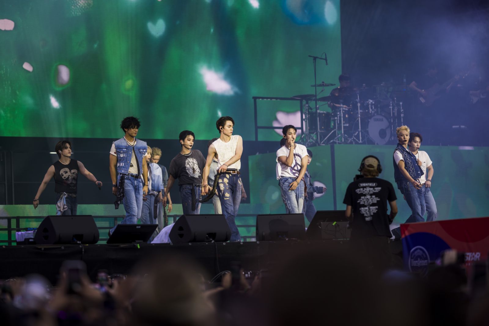 Seventeen on stage at Lollapalooza Berlin 2024 (Photo: Gina Wetzler/Redferns)