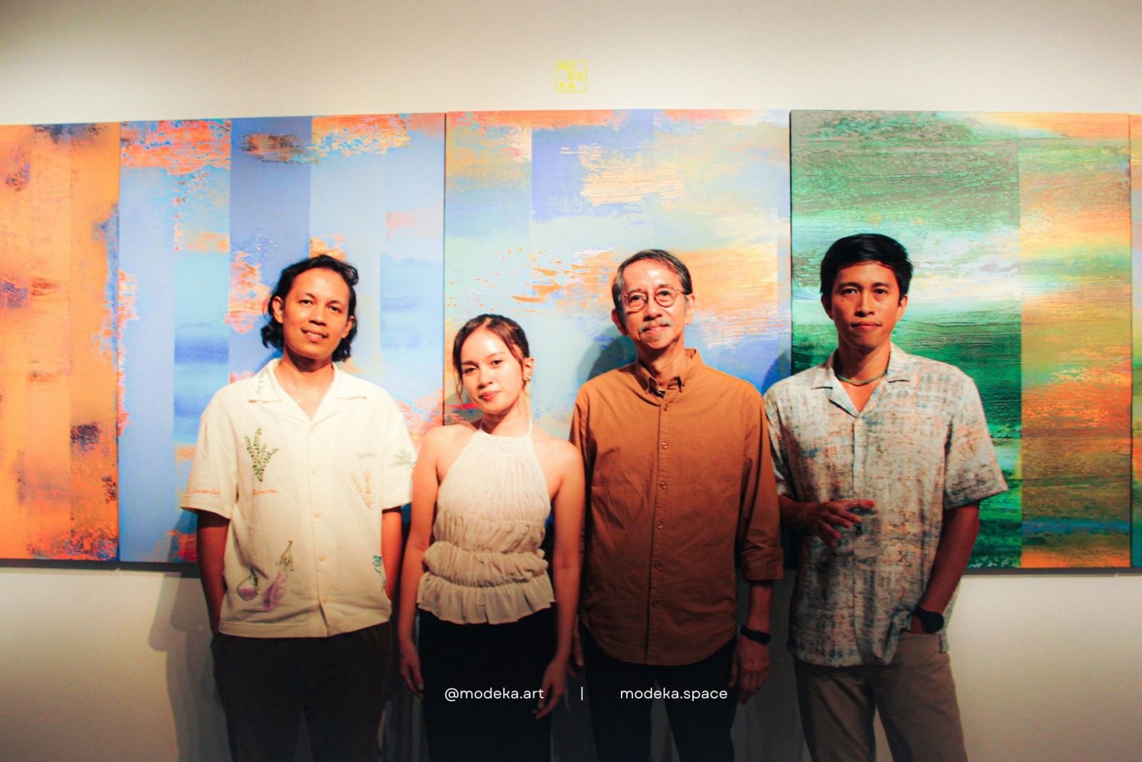 Aaron, Benjie, Li and Zean Cabangis (Photo: Facebook / Modeka Art)