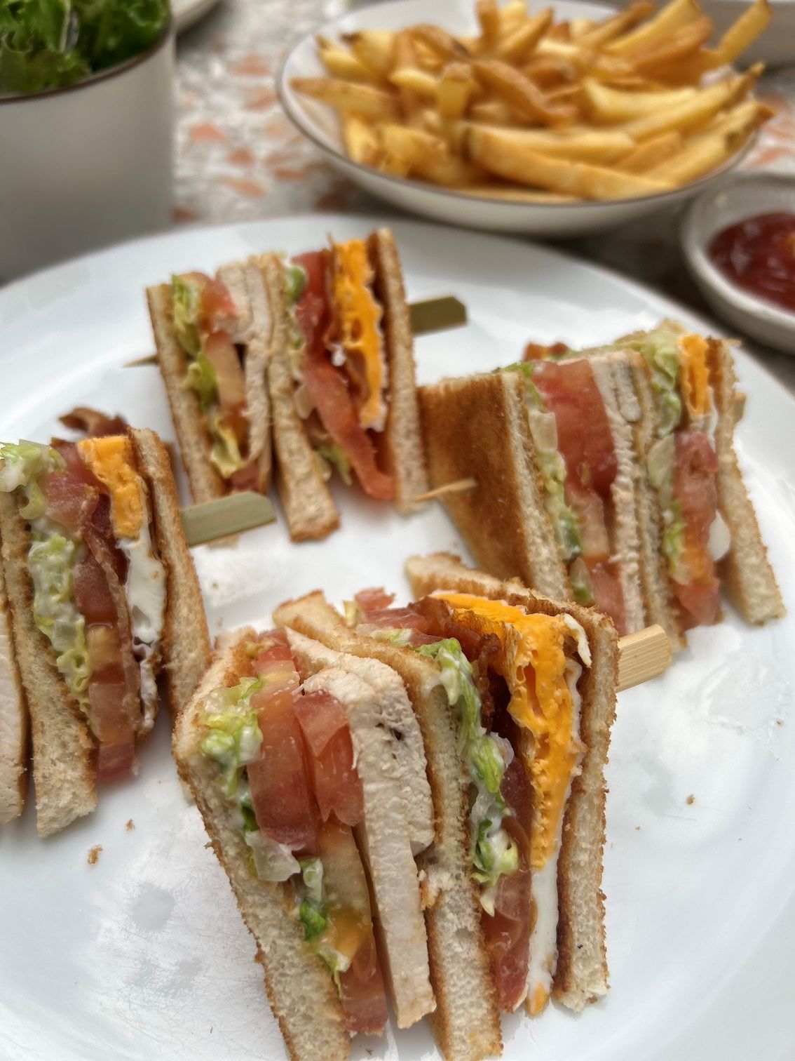 Raffles Singapore Hotel's club sandwich