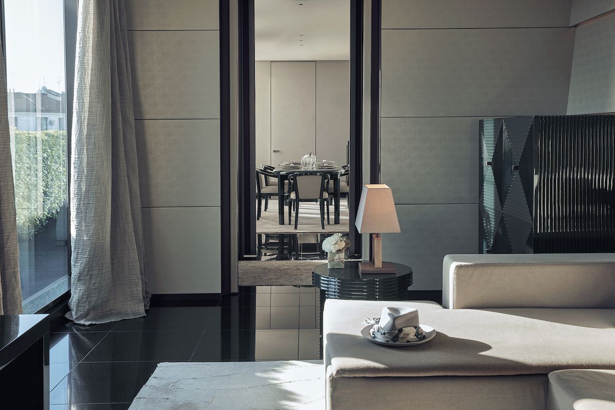One of the suites at Armani Hotel Milano