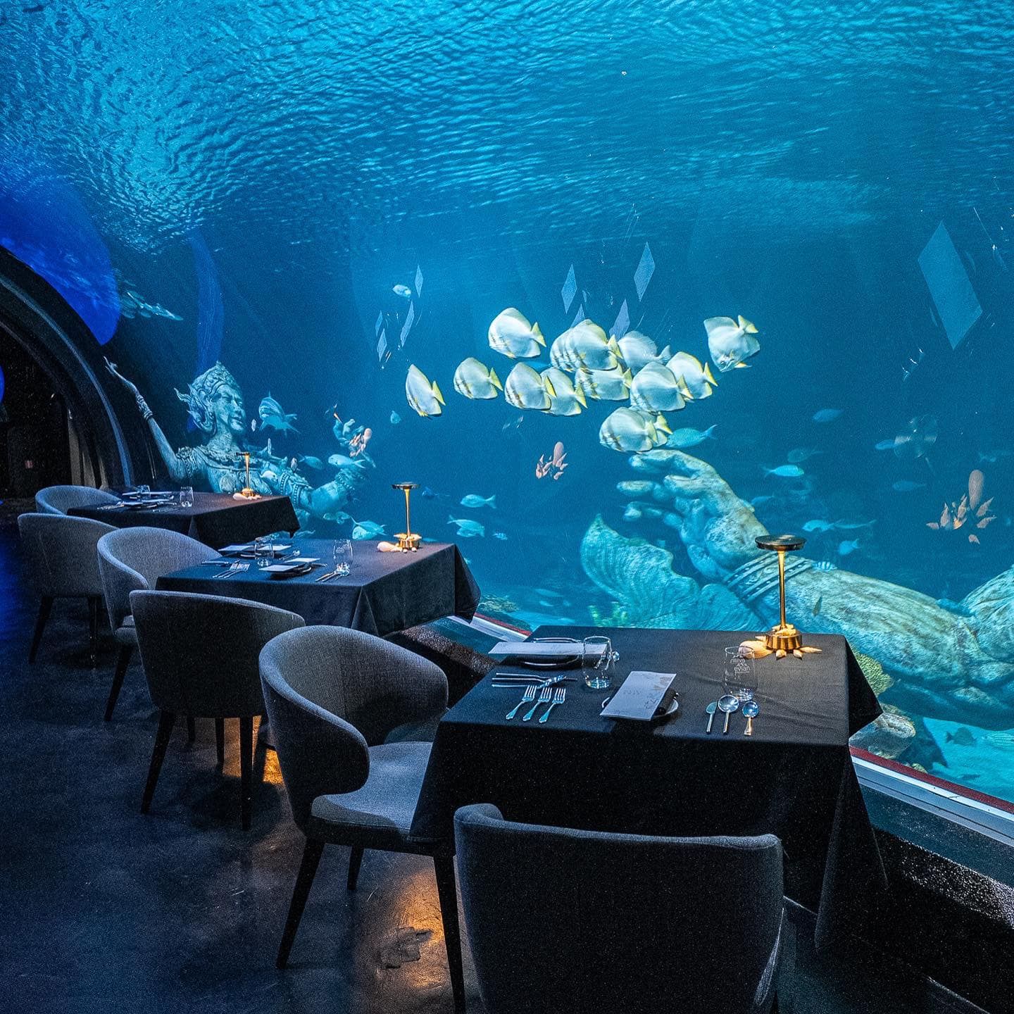 Underwater fine dining at Su Va Na