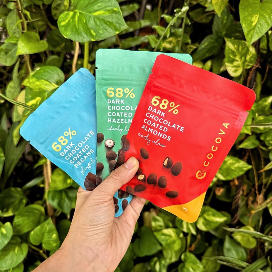 Dark chocolate coated nuts (Photo: Instagram / @cocova.chocs)