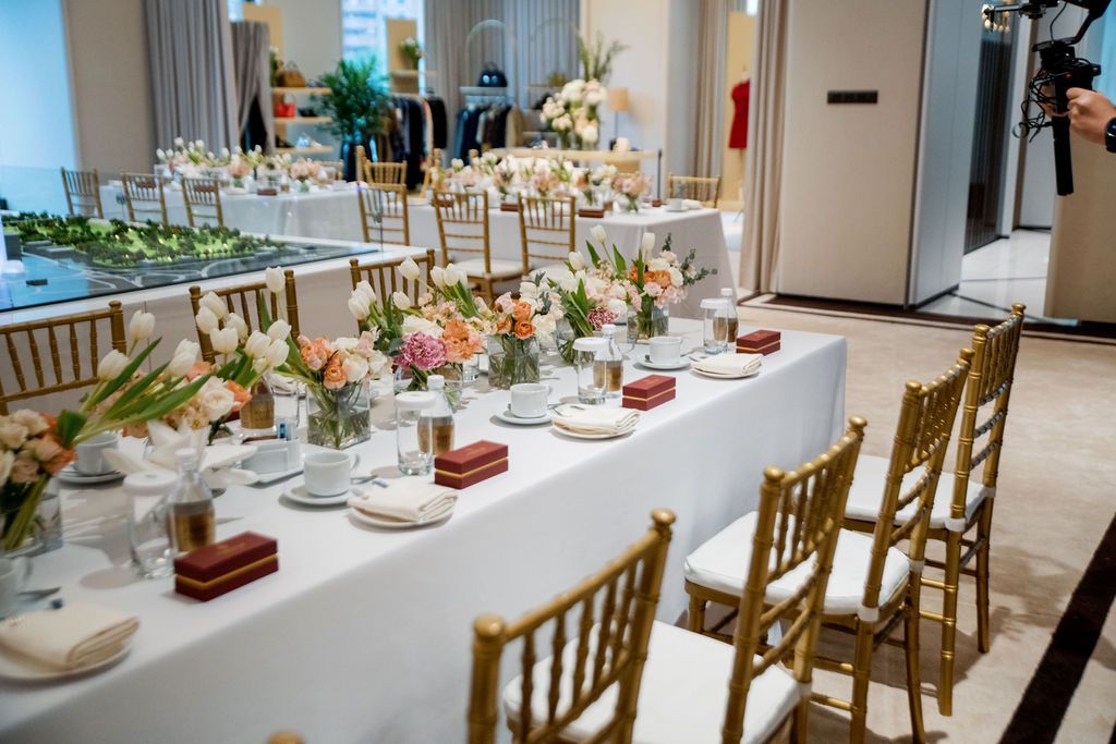 Impeccable tablescape for the afternoon tea session