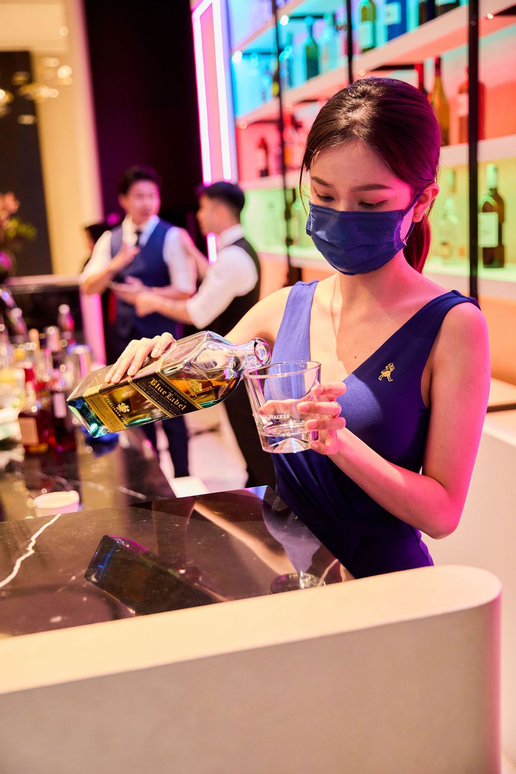 A generous pour courtesy of Johnnie Walker Blue Label