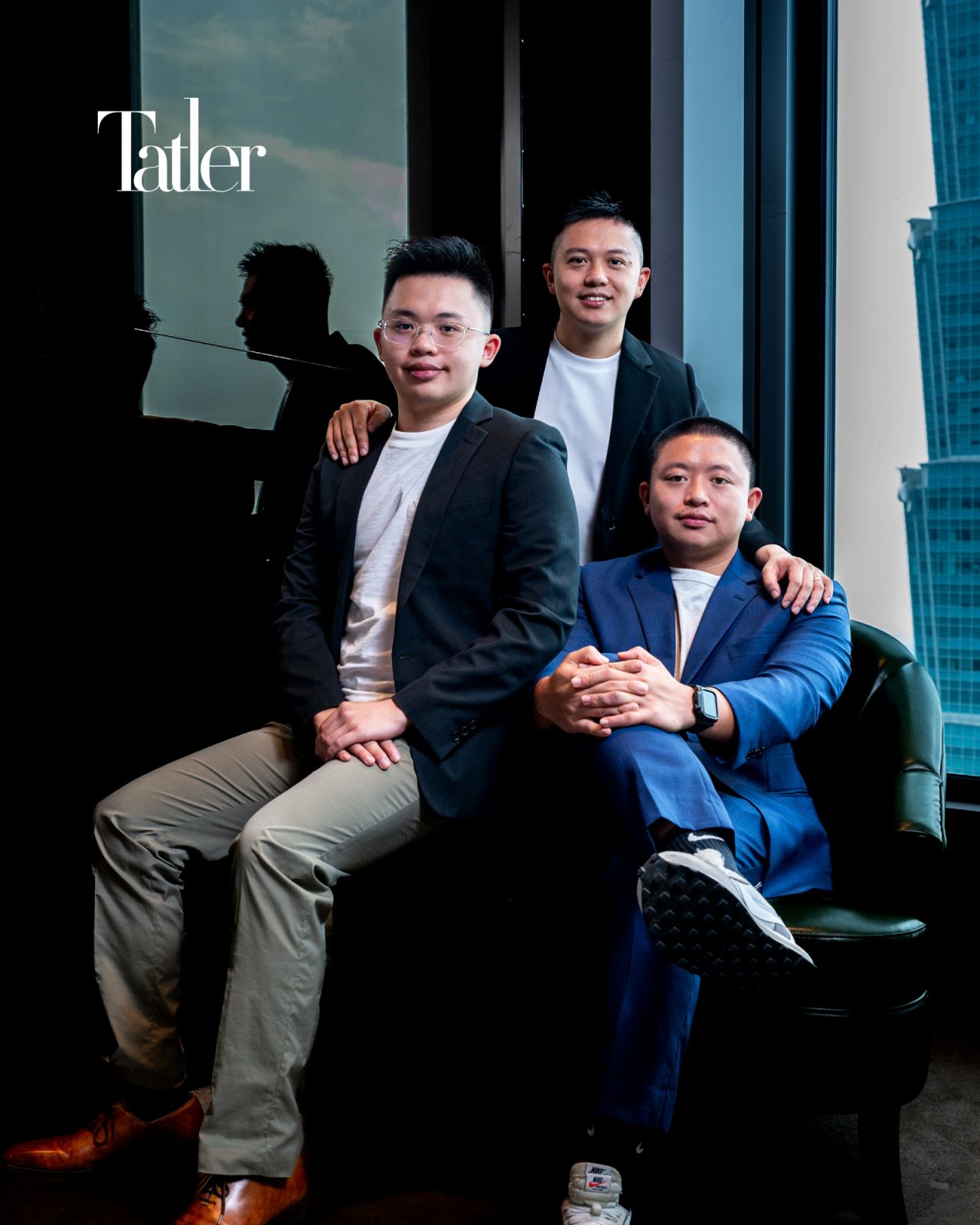 楊木榮的三個兒子,左起:楊晁衡、楊森喜、楊森貴。(Photo: Armani Lee)