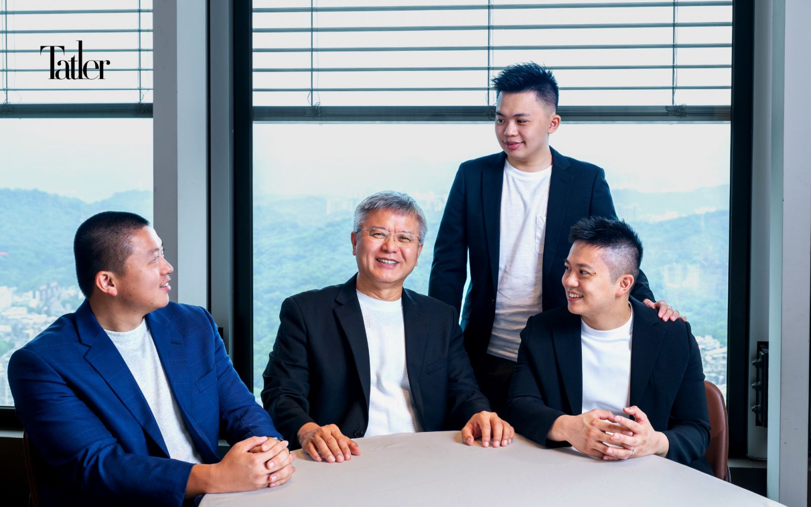 易兆企業共同創辦人楊木榮以及三個兒子楊森喜、楊森貴以及楊晁衡。(Photo: Armani Lee)