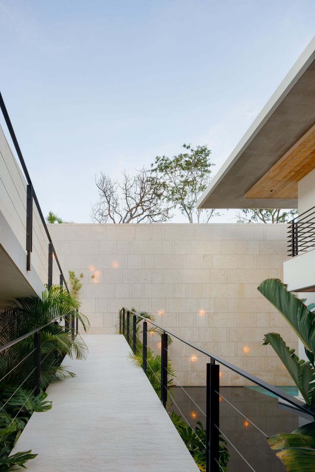 An internal view of the Baja, California home