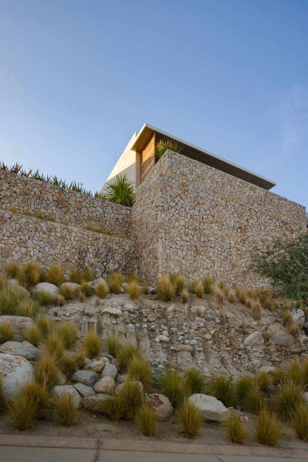 An external view of the Baja, California home