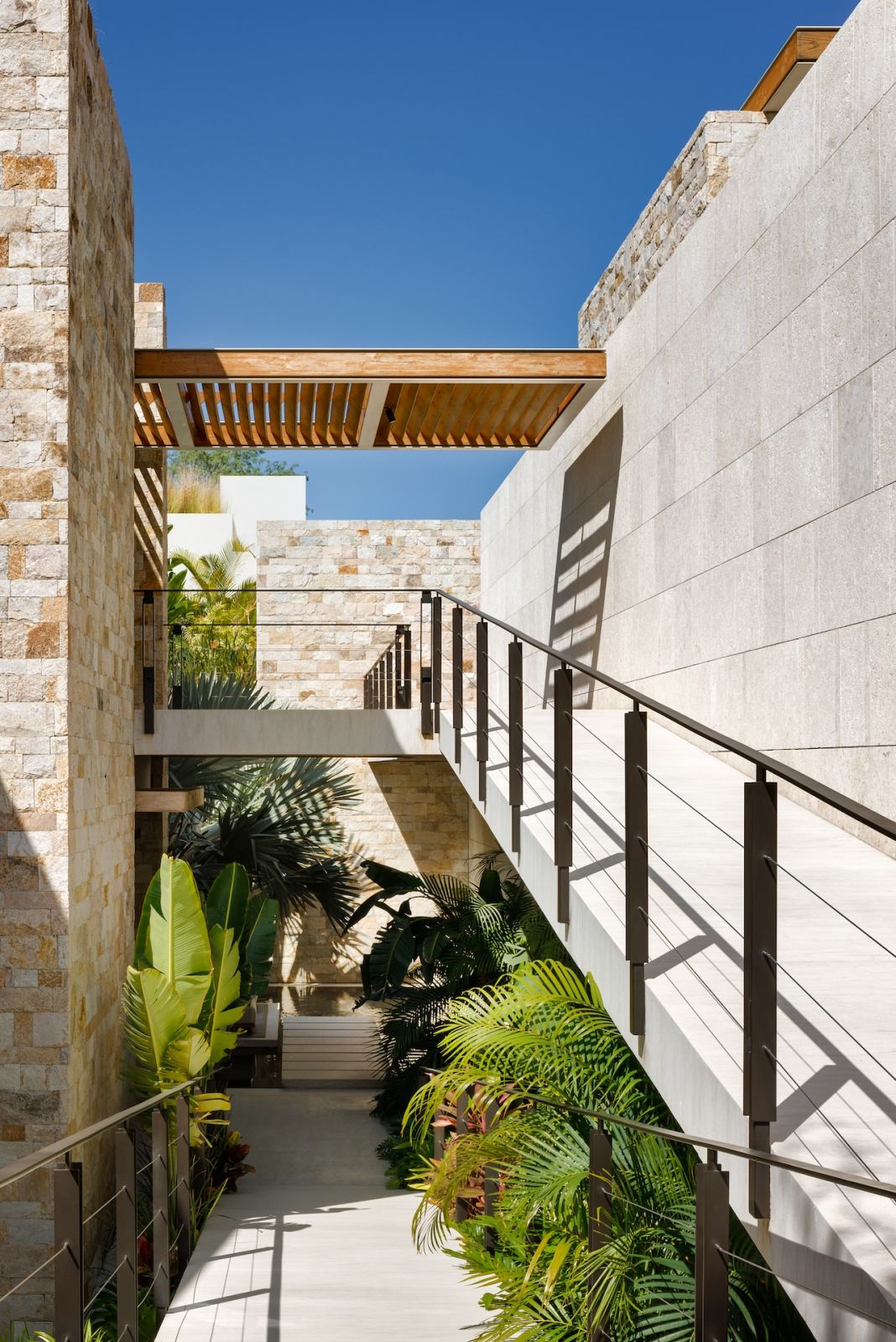 An internal view of the Baja, California home