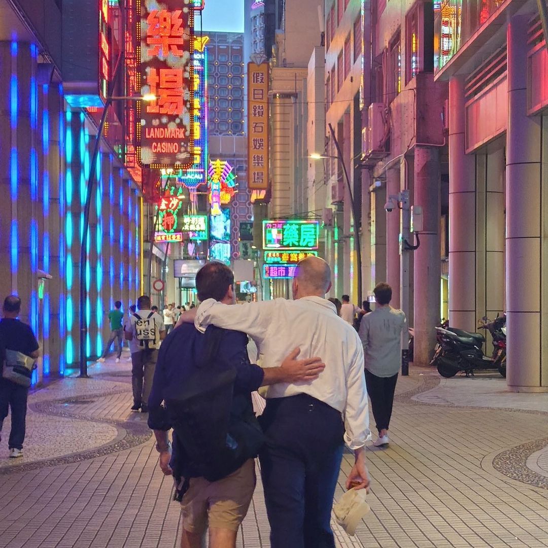 Edward Berger in Macau for shooting ‘The Ballad of a Small Player’ (Photo: Instgram / eeedwardberger)